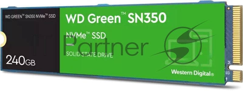 Твердотельный накопитель SSD Western Digital 240Gb WDS240G2G0C Green SN350 M.2 2280 WD Original PCI-E x4