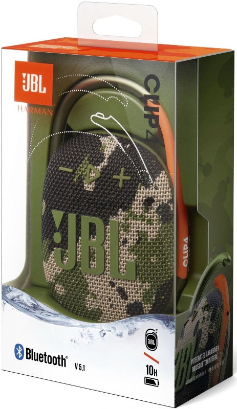 Портативная акустическая система JBL CLIP 4, камуфляж