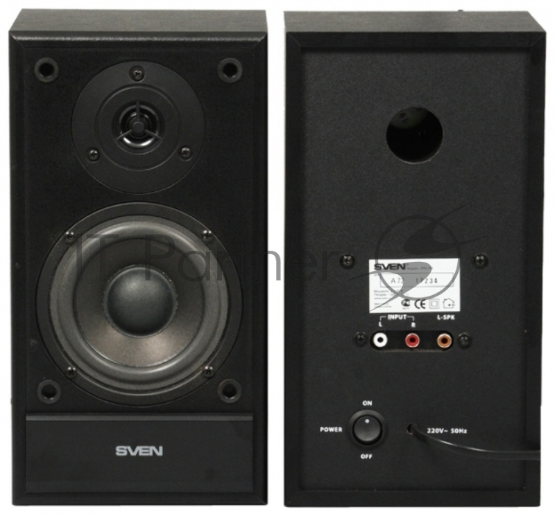 Колонки Sven SPS-702 2.0 черный 40Вт