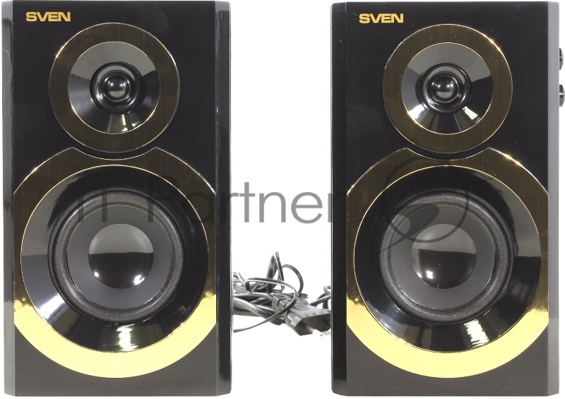Колонки SVEN SPS-619 GOLD {акустическая система 2.0, мощность 2х10 Вт(RMS)}