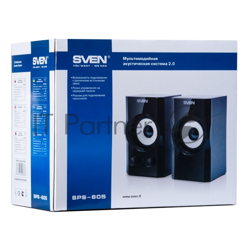 Акустическая система Sven SPS-605 (2.0) черный 6