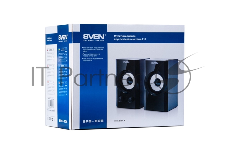 Акустическая система Sven SPS-605 (2.0) черный 6