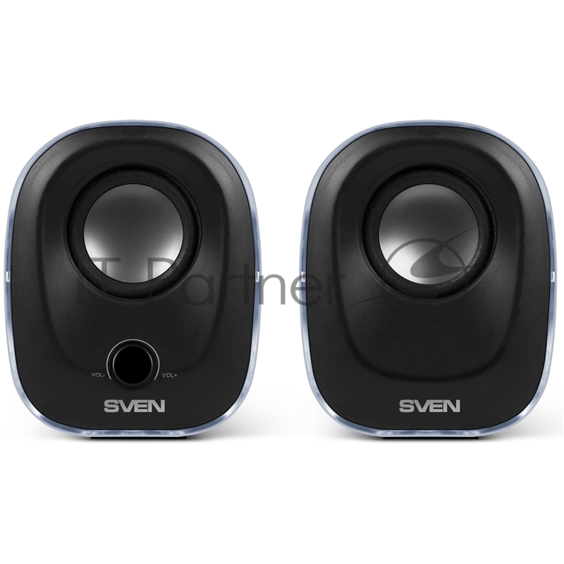 Колонки Sven 330 2.0 черный 5Вт