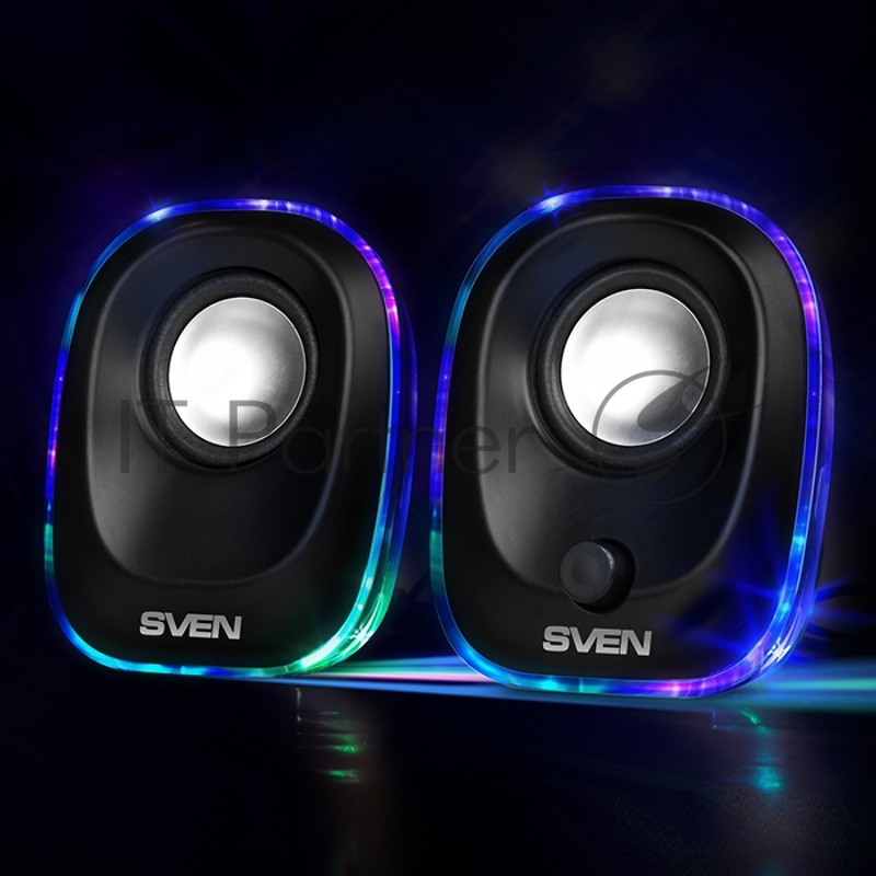 Колонки Sven 330 2.0 черный 5Вт