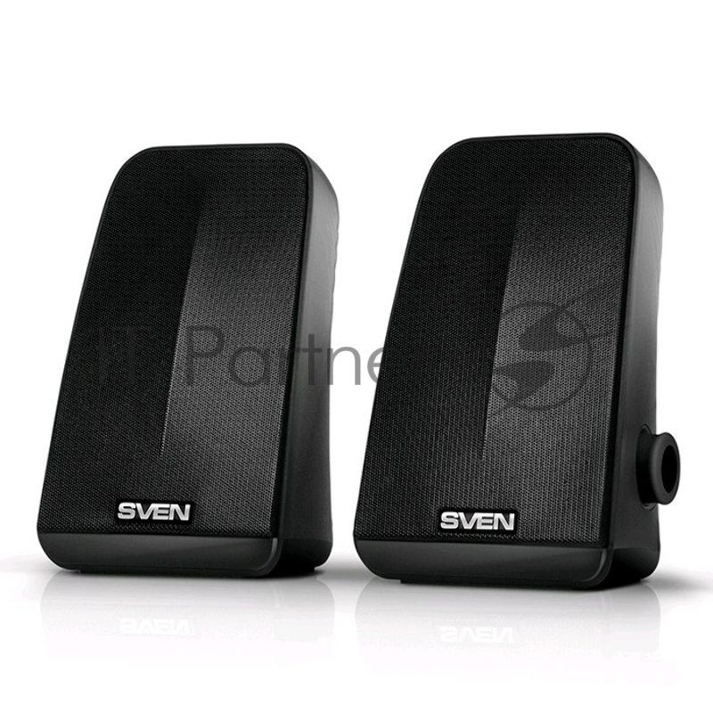 Колонки Sven 380 2.0 черный 6Вт