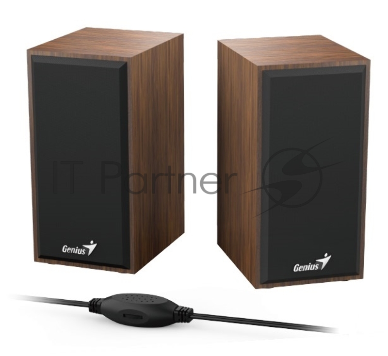 Колонки Genius SP-HF180, 2.0, 2 x 3W, USB-power, Wood