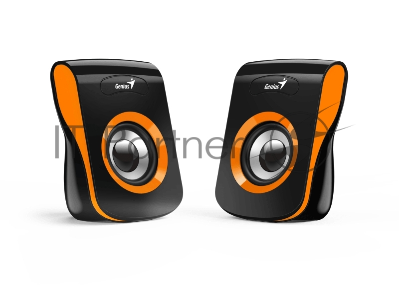 Колонки Genius SP-Q180, 2.0, 2 x 3W RMS, USB-power, Orange