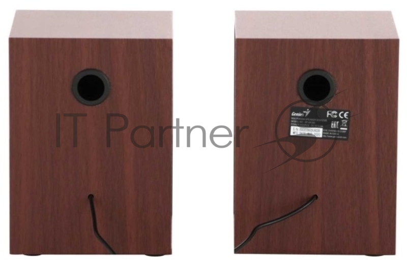 Колонки GENIUS SP-HF280 wooden USB {Проводной пульт регулировки громкости для легкого управления}