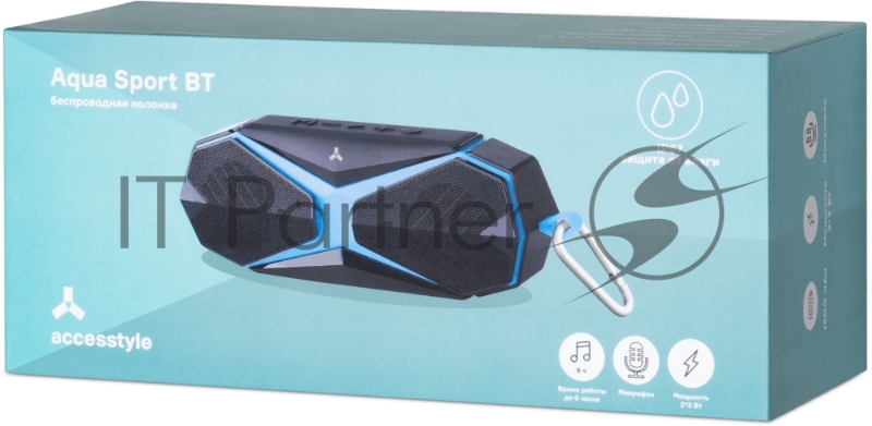 Беспроводная колонка Accesstyle Aqua Sport BT Black-Blue