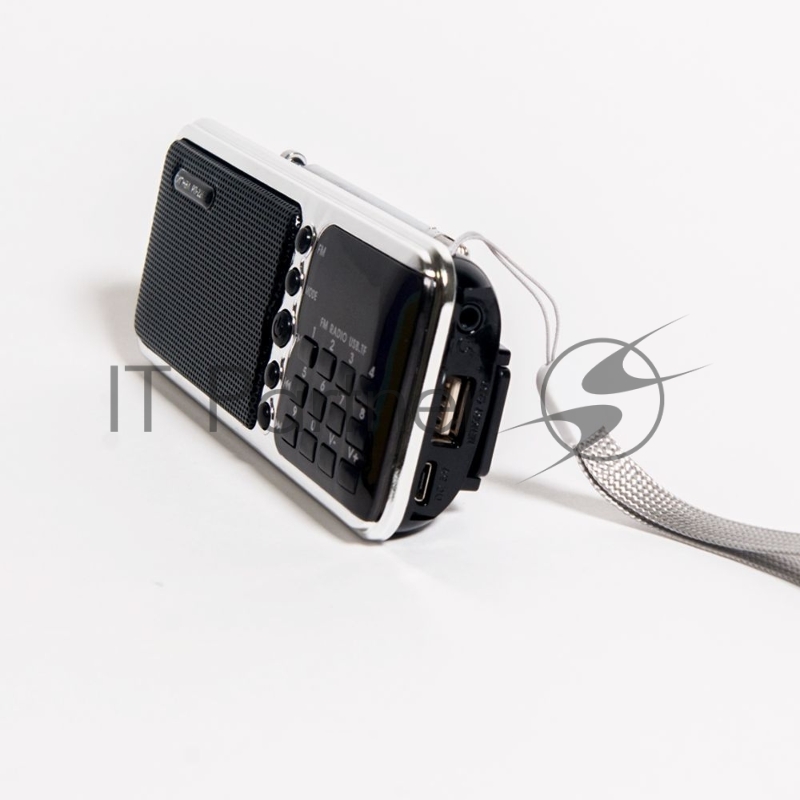 Радиоприемник портативный Сигнал РП-226BT черный/серебристый USB microSD