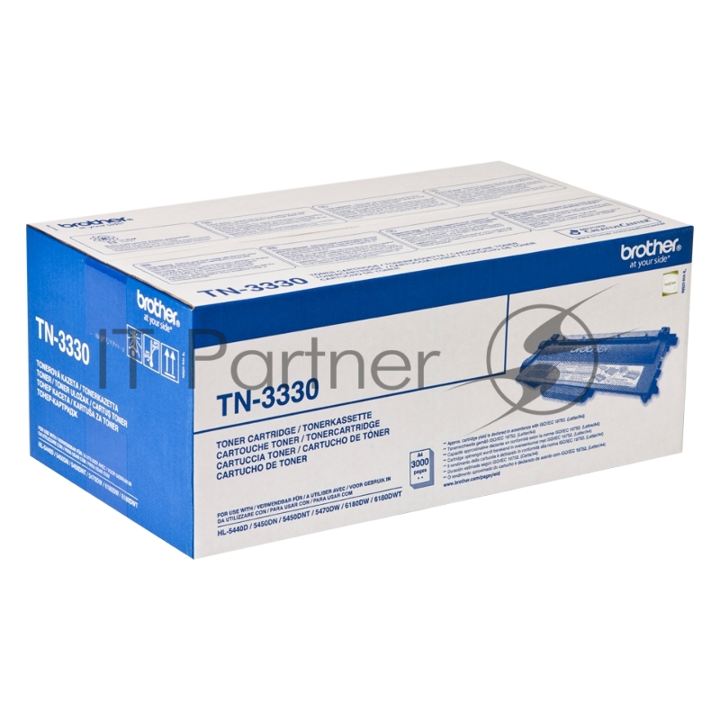 Тонер-картридж Brother TN-3330 черный для HL54xx/6180DW/DCP8110DN/8250DN 3000стр.