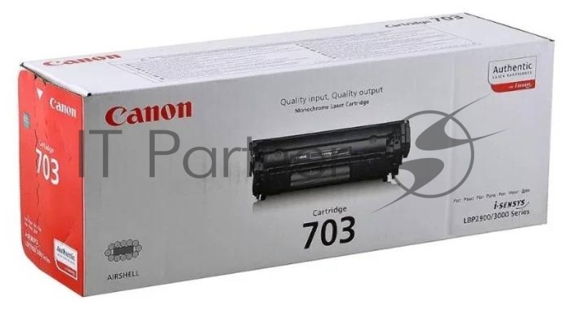Тонер-картридж Canon 703 (7616A005) черный, 2000 стр, для LBP-2900/3000