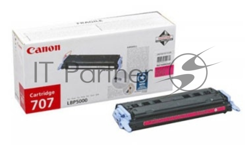 Тонер-картридж Canon 707M (9422A004) Magenta пурпурный, 2000 стр., для LBP 5000/5100