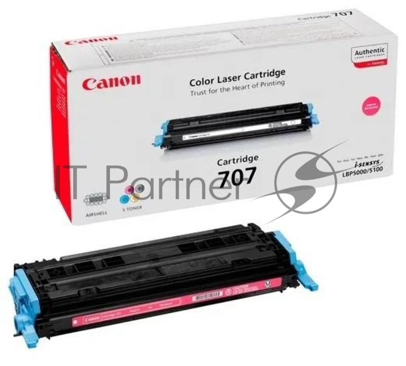 Тонер-картридж Canon 707M (9422A004) Magenta пурпурный, 2000 стр., для LBP 5000/5100