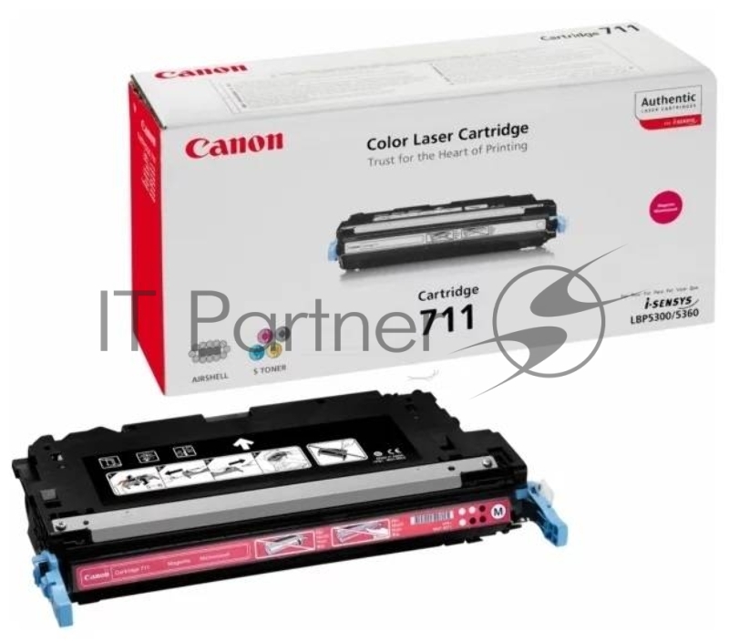 Тонер-картридж Canon 711M (1658B002) пурпурный, 6000 стр., для LBP5300/5360