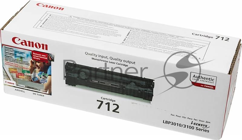 Тонер-картридж Canon Cartridge 712 (1870B002/1870A002), черный, 1500 стр., для LBP-3010/3100