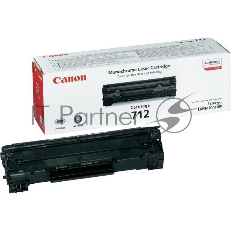 Тонер-картридж Canon Cartridge 712 (1870B002/1870A002), черный, 1500 стр., для LBP-3010/3100