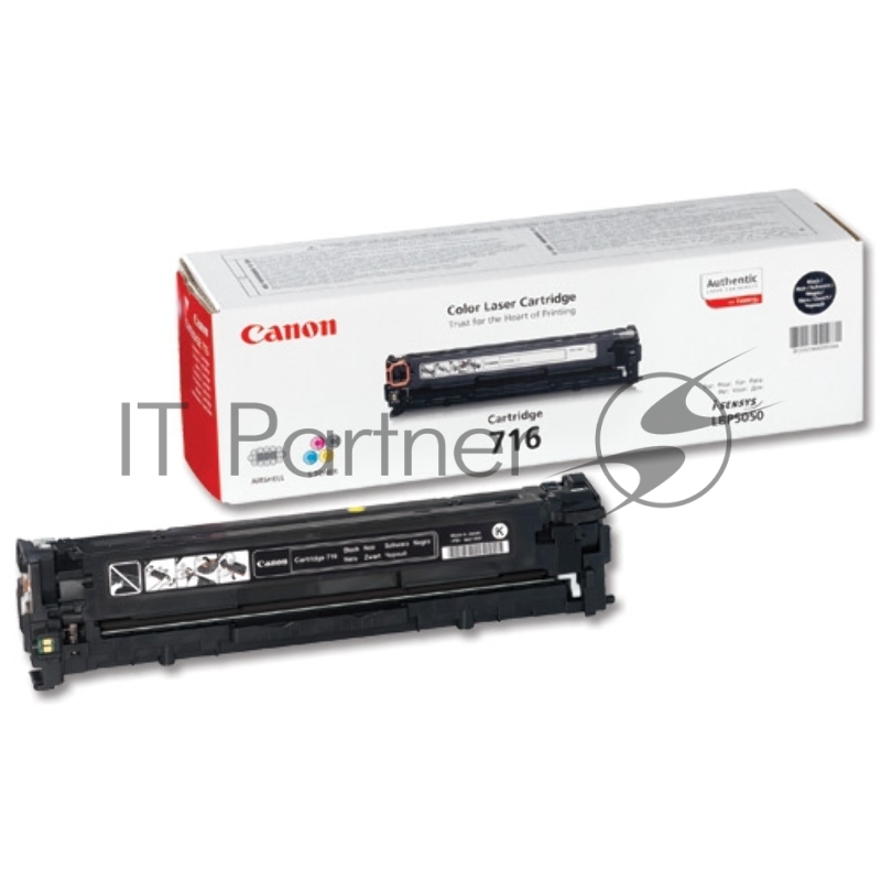 Тонер-картридж Canon Cartridge 716BK (1980B002) черный, 2300 стр., для LBP-5050/5050N