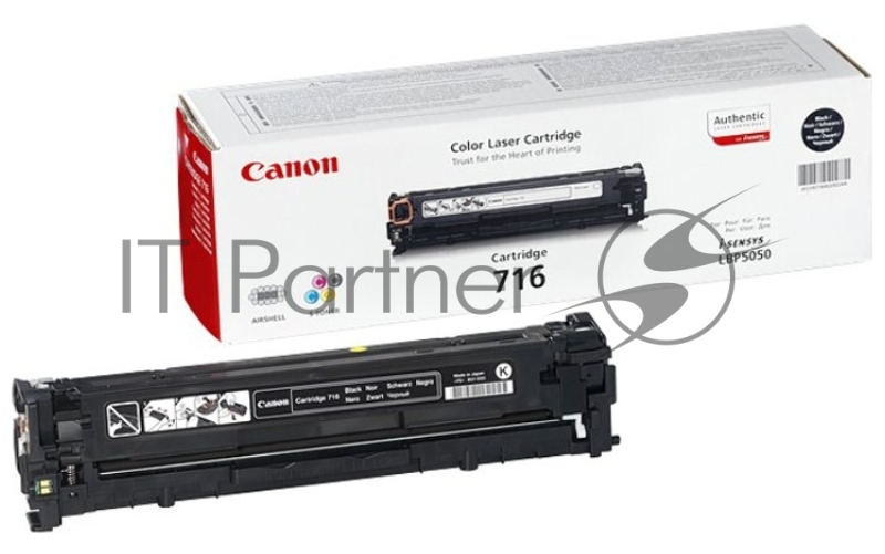 Тонер-картридж Canon Cartridge 716BK (1980B002) черный, 2300 стр., для LBP-5050/5050N