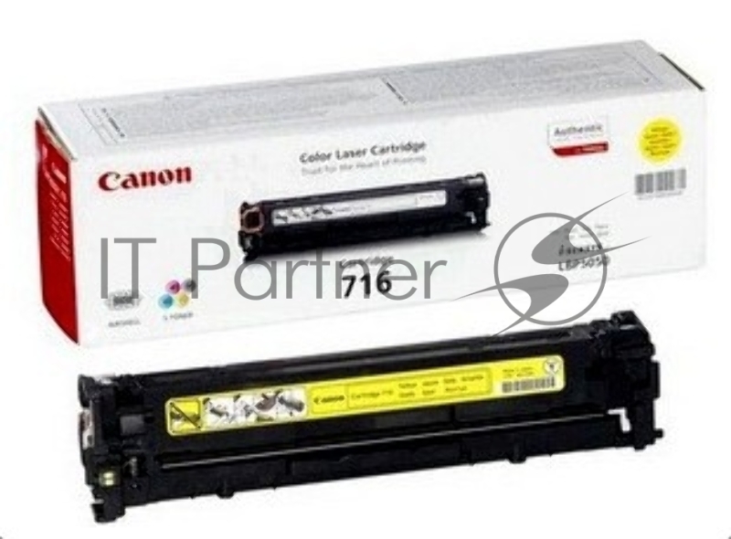 Тонер-картридж Canon Cartridge 716Y (1977B002) желтый, 1500 стр., для LBP-5050/5050N