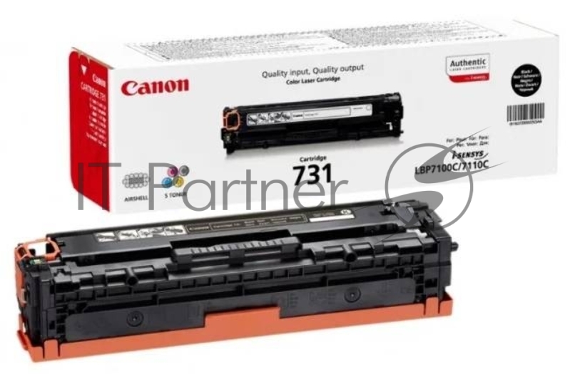 Тонер-картридж Canon Cartridge 731BK (6272B002) черный для LBP7100Cn/7110Cw 1400 стр.