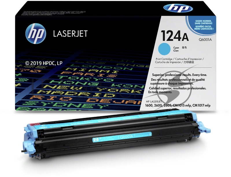 Тонер-картридж HP Q6001A голубой для Color LaserJet 2600 2000стр.