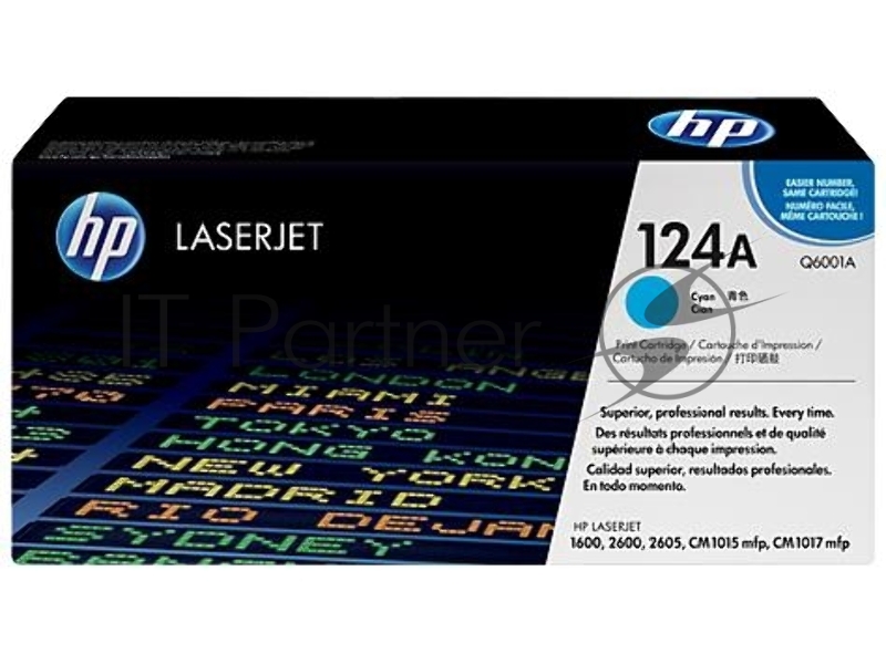Тонер-картридж HP Q6001A голубой для Color LaserJet 2600 2000стр.