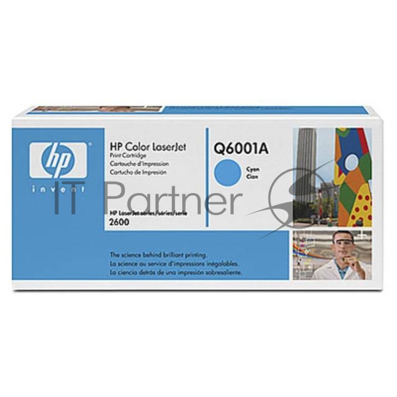 Тонер-картридж HP Q6001A голубой для Color LaserJet 2600 2000стр.