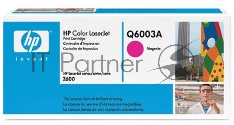 Тонер-картридж HP Q6003A пурпурный для Color LaserJet 2600 2000стр.