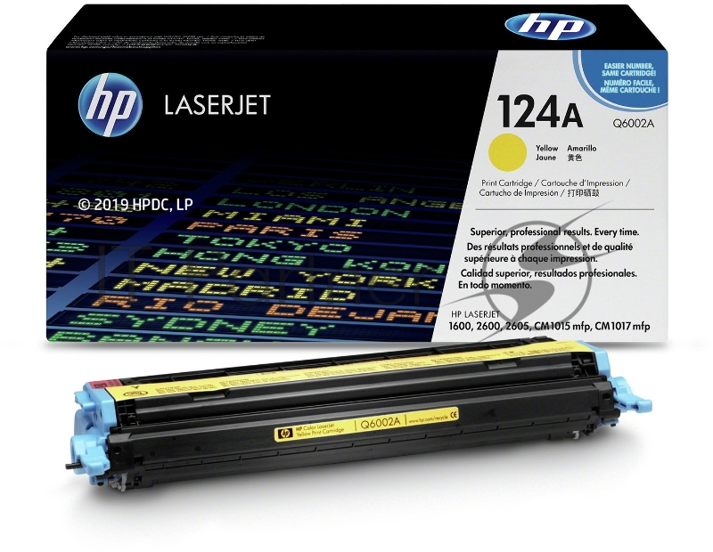 Тонер-картридж HP Q6002A желтый для Color LaserJet 2600 2000стр.