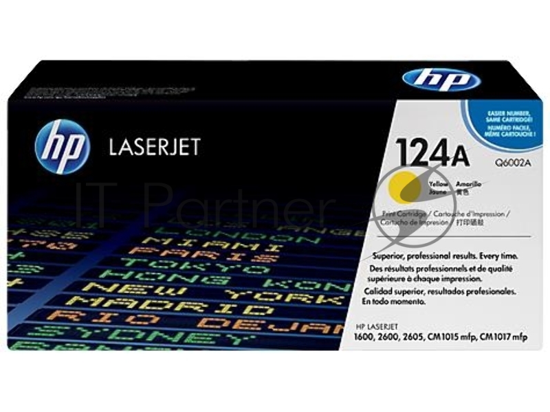 Тонер-картридж HP Q6002A желтый для Color LaserJet 2600 2000стр.
