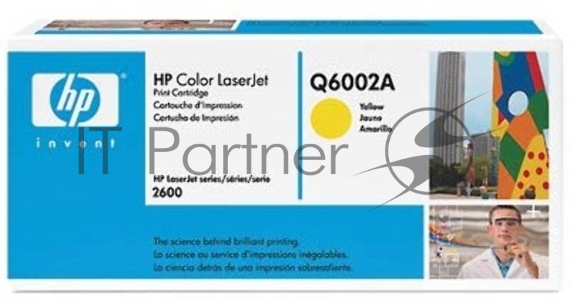 Тонер-картридж HP Q6002A желтый для Color LaserJet 2600 2000стр.