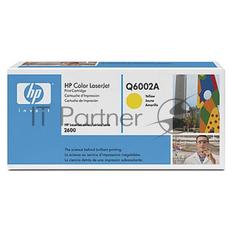 Тонер-картридж HP Q6002A желтый для Color LaserJet 2600 2000стр.