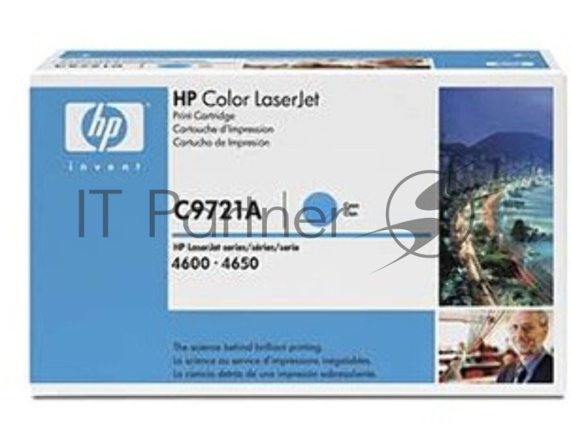 Тонер-картридж HP C9721A голубой для Color LJ 4600 Series 8000стр.