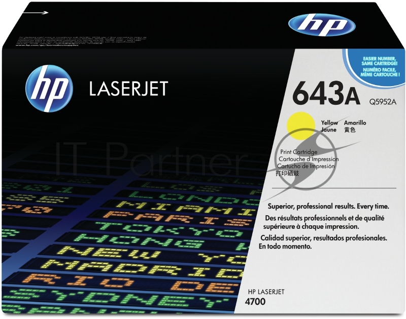 Тонер-картридж HP Q5952A желтый Color LaserJet 4700 (10000стр.)