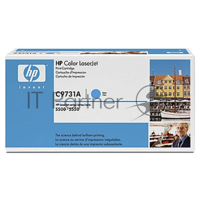Тонер-картридж HP C9731A голубой для LJ 5500 12000стр.