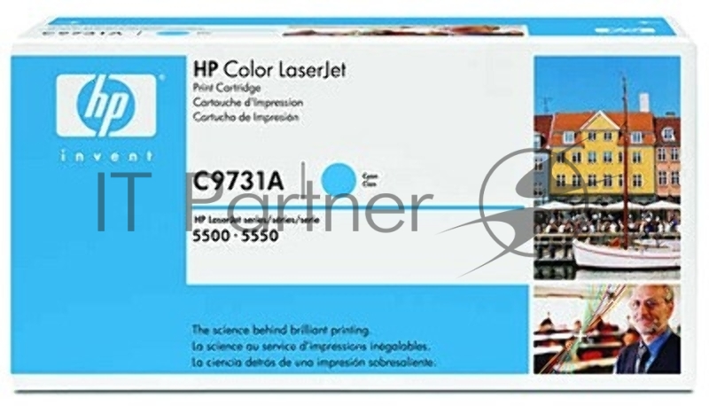 Тонер-картридж HP C9731A голубой для LJ 5500 12000стр.