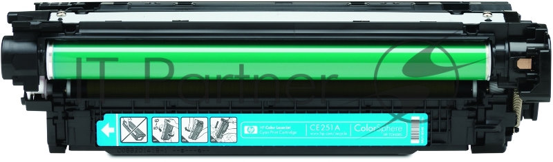 Тонер-картридж HP CE251A голубой для CLJ CM3530/CP3525 7000стр.