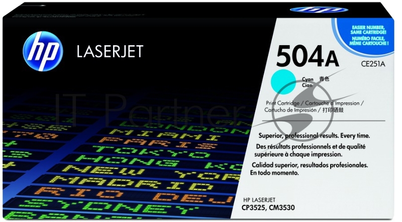 Тонер-картридж HP CE251A голубой для CLJ CM3530/CP3525 7000стр.