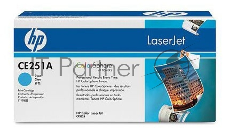 Тонер-картридж HP CE251A голубой для CLJ CM3530/CP3525 7000стр.