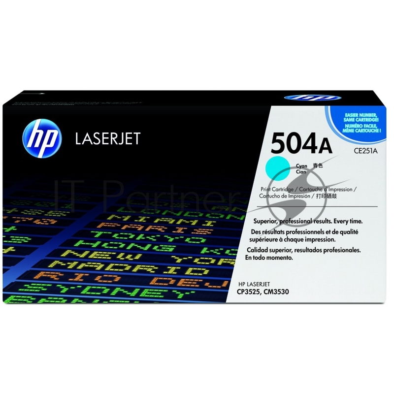 Тонер-картридж HP CE251A голубой для CLJ CM3530/CP3525 7000стр.