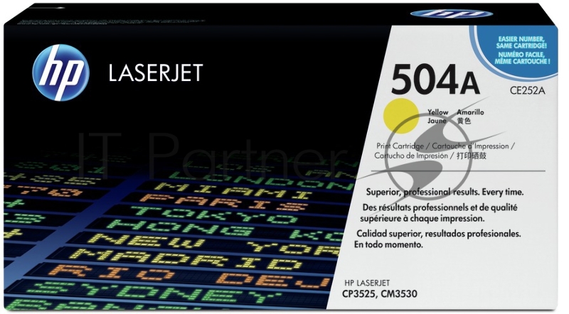 Тонер-картридж HP CE252A желтый для CLJ CM3530/CP3525 7000стр.