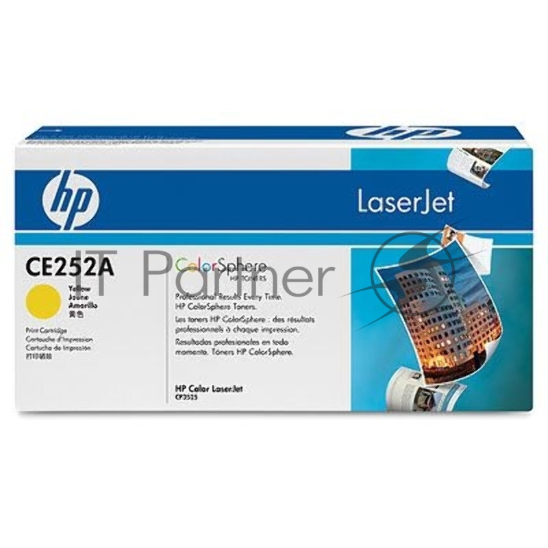 Тонер-картридж HP CE252A желтый для CLJ CM3530/CP3525 7000стр.