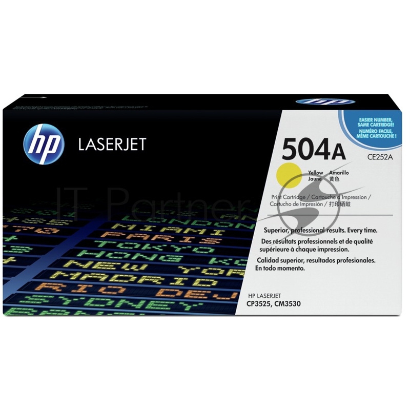 Тонер-картридж HP CE252A желтый для CLJ CM3530/CP3525 7000стр.