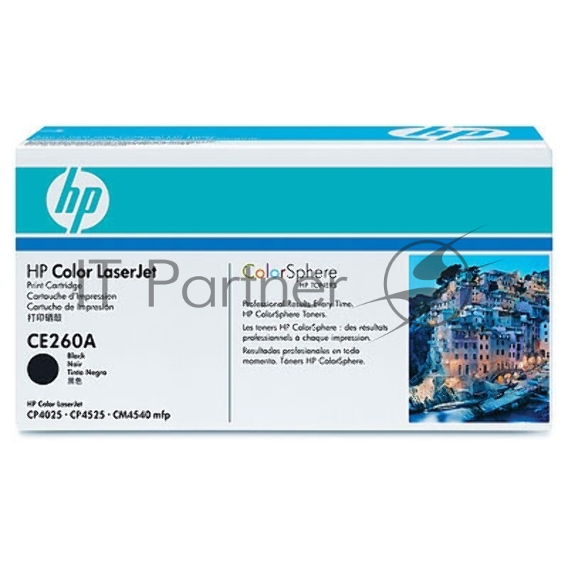 Тонер-картридж HP CE260A черный CLJ CP4025/CP4525 (8500стр.)