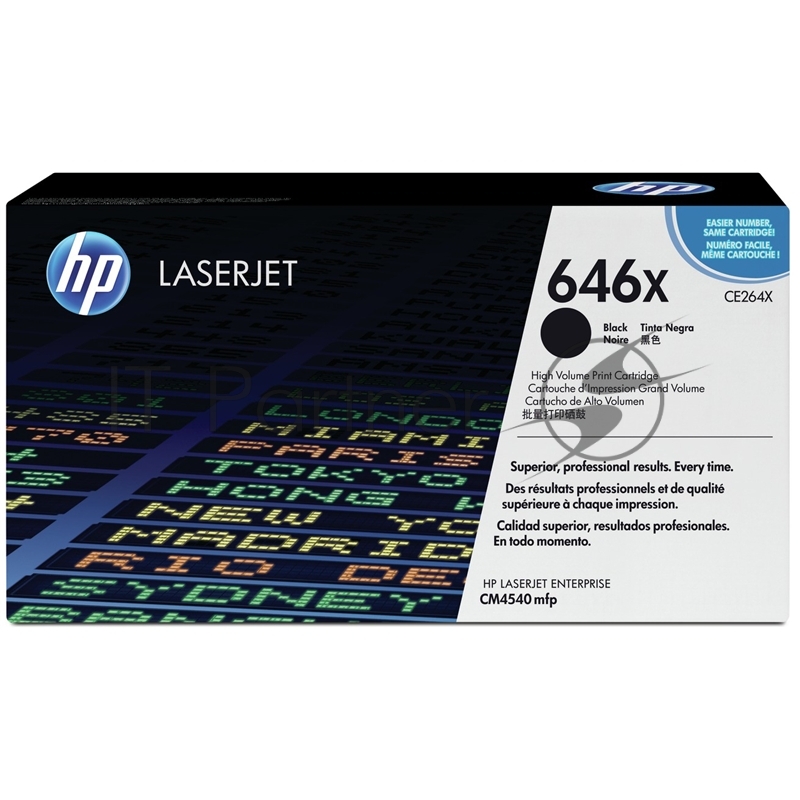 Тонер-картридж HP CE264X черный CLJ CM4540, Black, (17000стр.)