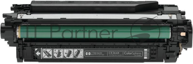Тонер-картридж HP CE264X черный CLJ CM4540, Black, (17000стр.)