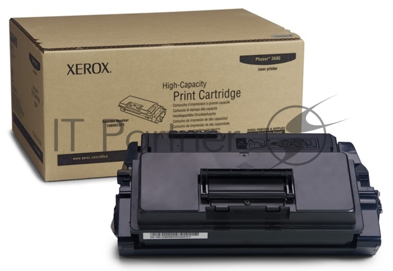 Тонер-картридж Xerox 106R01371 черный для Phaser 3600 14 000 стр.(channels)