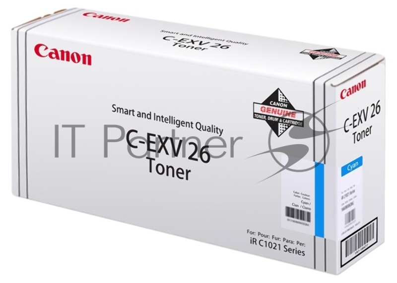 Тонер-картридж CANON C-EXV26 для iRC 1021i голубой (туба 6000стр)