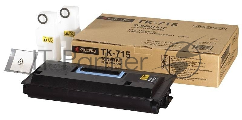 Тонер-картридж Kyocera TK-715 (1T02GR0EU0) черный для KM-3050/4050/5050 34000 стр.
